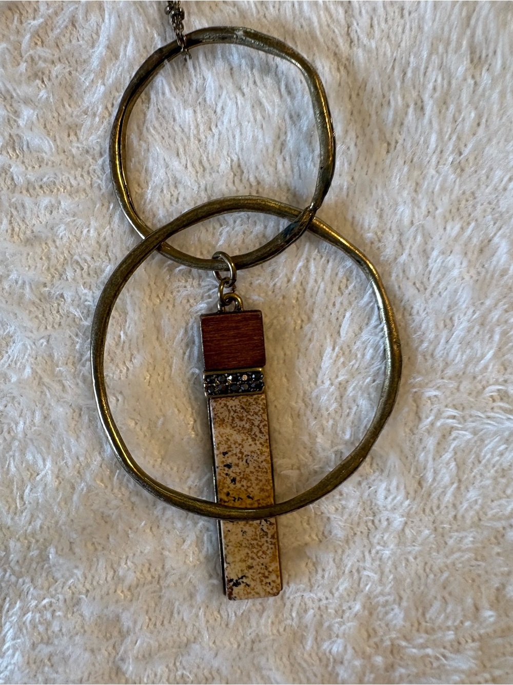 Simply Noelle Brown Faux-Leather Jewelry Card